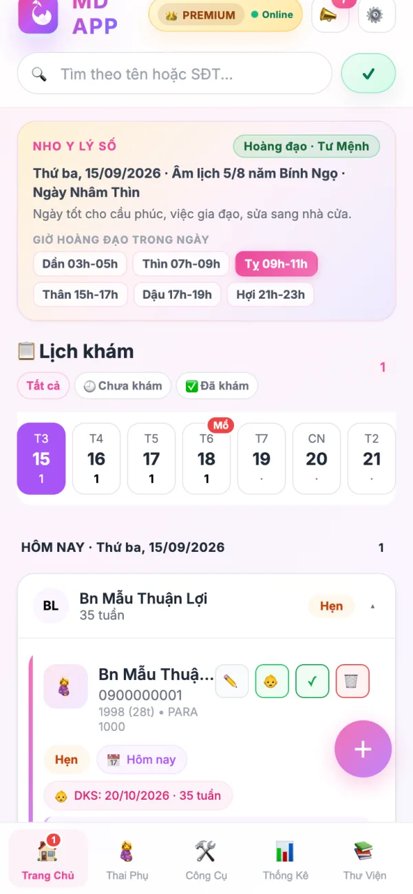 Thẻ thai phụ mở rộng
