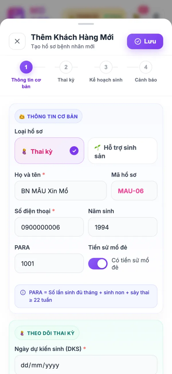Mục thông tin cơ bản