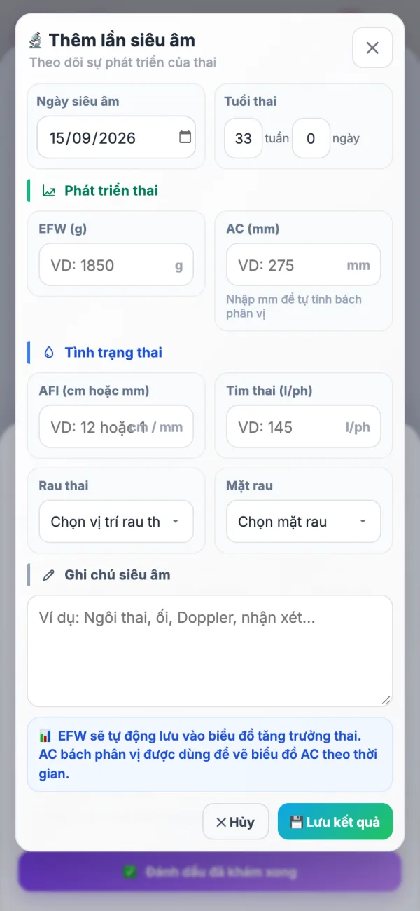 Thêm lần siêu âm