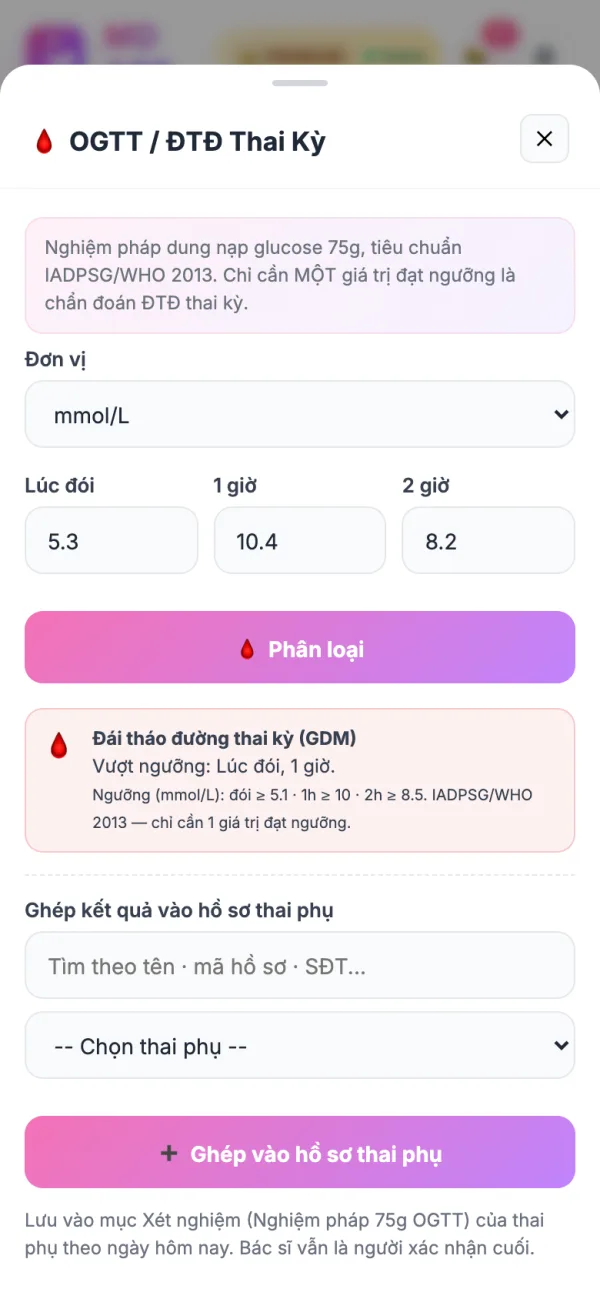 OGTT và đái tháo đường thai kỳ