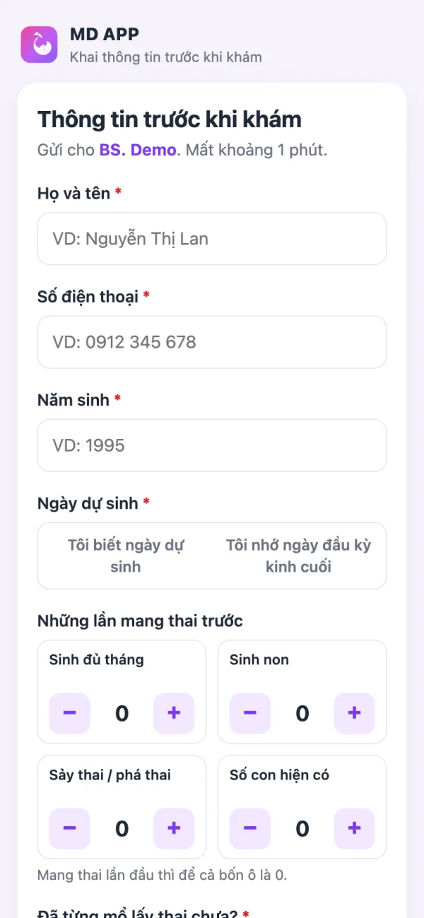 Trang thai phụ tự khai