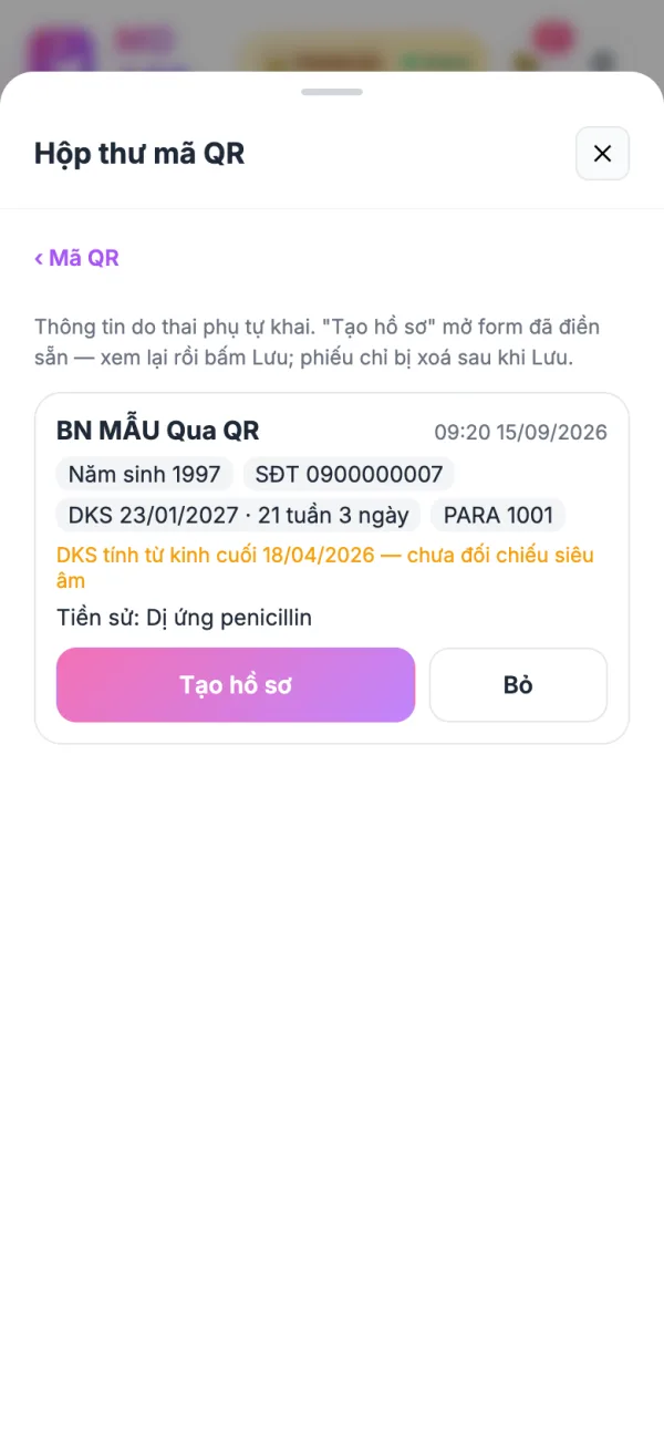 Hộp thư phiếu QR