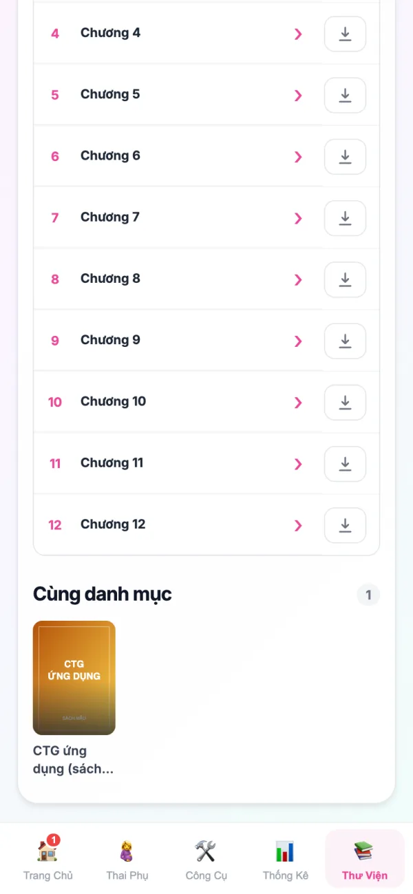 Danh sách chương