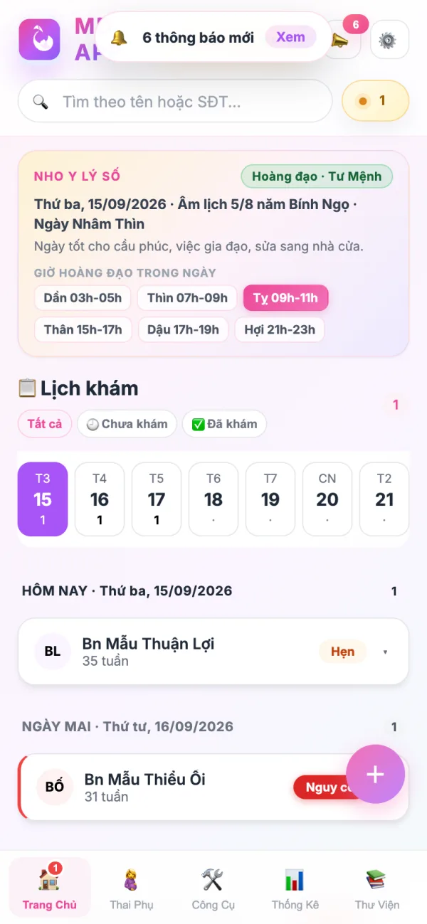 Dải báo thông báo mới